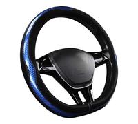 Car Steering Wheel Cover Breathable Anti Slip Leather Steering Covers Suitable 38cm Auto Decoration Wheel Sleeve Protector(Type D Red)