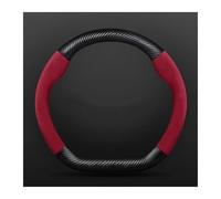 Car Steering Wheel Cover Car Carbon Fiber For Subaru For Brz For Wrx Xv For Ascent For Forester For Outback For Impreza Steering Wheel(D Red)