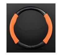 Car Steering Wheel Cover Car Carbon Fiber For Subaru For Brz For Wrx Xv For Ascent For Forester For Outback For Impreza Steering Wheel(O Orange)