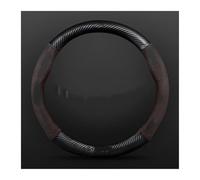 Car Steering Wheel Cover Car Carbon Fiber For Subaru For Brz For Wrx Xv For Ascent For Forester For Outback For Impreza Steering Wheel(O Brown)
