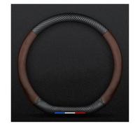 Car Steering Wheel Cover Car Carbon Fiber Steering Wheel Cover For Scenic For Clio For Laguna 2 3 4 5 For KangooFluence For Megane For Trafic For Talisman(D Brown)