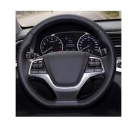 Car Steering Wheel Cover Car Steering Wheel Cover Hand-Sewn Microfiber Leather For Solaris 4 2016-2017 For Accent 2018-2020 Accessories