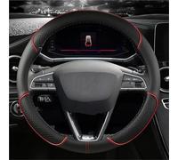 Car Steering Wheel Cover Car Steering Wheel Cover Non-Slip For Seat For Tarraco For Arona For Ateca For Ibiza For Toledo For Mii For Leon For Arosa For Exeo ST FR Steering Wheel Covers(O shape Red)