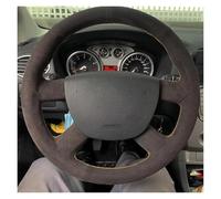 Car Steering Wheel Cover Car Steering Wheel Cover Suede For Kuga 2008-2011 For Focus 2 2005-2011 For C-MAX 2007-2010 For Transit(White Thread)