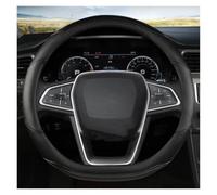 Car Steering Wheel Cover Car Steering-Wheels Cover 38cm For EcoSport For Escape For Kuga For Expedition EL Cache Volant Voiture(BLACK D)