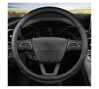 Car Steering Wheel Cover Car Steering-Wheels Cover 38cm For EcoSport For Escape For Kuga For Expedition EL Cache Volant Voiture(BLACK O)