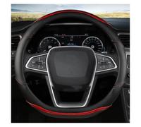 Car Steering Wheel Cover Car Steering-Wheels Cover 38cm For EcoSport For Escape For Kuga For Expedition EL Cache Volant Voiture(RED D)