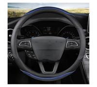 Car Steering Wheel Cover Car Steering-Wheels Cover 38cm For EcoSport For Escape For Kuga For Expedition EL Cache Volant Voiture(BLUE O)