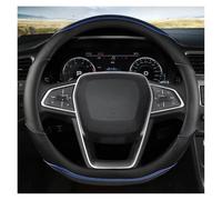 Car Steering Wheel Cover Car Steering-Wheels Cover Micro Fiber Leathe 38cm For EcoSport For Escape For Kuga For Expedition EL Anti-slip Wear-resistant Interior Accessories(BLUE D)