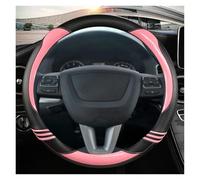 Car Steering Wheel Cover Carbon Fiber Car Steering Wheel Cover For Seat For Leon 5F For Mk3 2013-2021 For Ibiza 6J For Tarraco(PINK O)