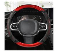 Car Steering Wheel Cover Carbon Fiber Leather Car Steering Wheel Cover Non-slip for Volvo S90 S80 S60 S40 Auto interior Accessories(Red)