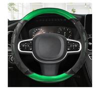Car Steering Wheel Cover Carbon Fiber Leather Car Steering Wheel Cover Non-slip for Volvo S90 S80 S60 S40 Auto interior Accessories(GREEN)