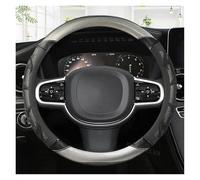 Car Steering Wheel Cover Carbon Fiber Leather Car Steering Wheel Cover Non-slip for Volvo S90 S80 S60 S40 Auto interior Accessories(Red-Brown-Panel)