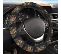 Car Steering Wheel Cover Cartoon Lion Steering Wheel Protector Cover 15 Inch Universal Elastic Steering Wheel Covers Breathable Steering Wheels Accessories for Most Cars