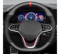 Car Steering Wheel Cover Customize DIY Carbon Fiber Genuine Leather Car Steering Wheel Cover Braiding For Golf 8 MK8 For GTI For For GTE 2020 2021