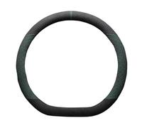 Car Steering Wheel Cover D Type Universal Car Steering Wheel Cover Breathable Anti Slip Decoration 37-38cm Accessories(D Shape Black Gray)