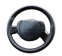 Car Steering Wheel Cover Diameter 36cm 38cm 40cm /handlebar Braid Leather Steering-Wheel Wheel Cover Protector(Grey 38cm)