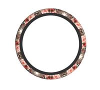 Car Steering Wheel Cover Exquisite Exploding Stone Print Design Durable Non-Slip for Most Cars Use