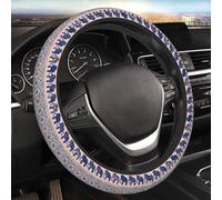 Car Steering Wheel Cover,Fast Food Pizza Tacos Pattern Anti Slip Steering Wheel Protector Universal 15 Inch Auto Interior Decor for Women Men