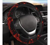 Car Steering Wheel Cover,Fast Food Pizza Tacos Pattern Anti Slip Steering Wheel Protector Universal 15 Inch Auto Interior Decor for Women Men