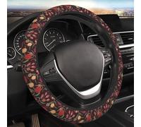 Car Steering Wheel Cover,Fast Food Pizza Tacos Pattern Anti Slip Steering Wheel Protector Universal 15 Inch Auto Interior Decor for Women Men