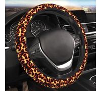 Car Steering Wheel Cover,Fast Food Pizza Tacos Pattern Anti Slip Steering Wheel Protector Universal 15 Inch Auto Interior Decor for Women Men