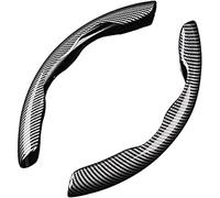 Car Steering Wheel Cover for Ben-z S-Class W222 2013-2020, Carbon Fiber Covers Segmented Protector Universal Anti-Slip Grip Auto Assisted Gear Breathable Protective,A/Black