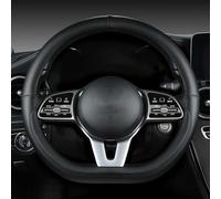 Car Steering Wheel Cover, for Benz C-Klasse W205 A205 C43 C63 AMG Cabrio 2-Türer 2015-2020 Non-Slip Breathable Car Steering Wheel Protective Cover Steering Wheel Protector,A-D