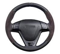 Car Steering Wheel Cover For Benz DIY Ultra-fine Fiber Leather The 38 Cm Model Car Steering Wheel Cover Shock-absorbent Grip Soft Steering Wheel Protector(Yellow Thread)