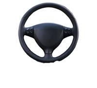 Car Steering Wheel Cover For Benz For A-Class For W169 2004-2007 2008-2012 Auto Interior Hand Stitched Perforated Car Steering Wheel Cover(Light Blue Thread)