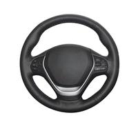 Car Steering Wheel Cover For BMW F45 2014-2018 F20 2012-2018 F30 F31 F34 2013-2017 F32 Customize Soft Genuine Leather Steering Wheel Cover Non-Slip Steering Wheel(Red Blue Thread)