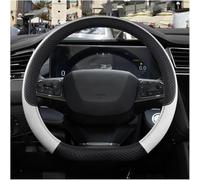 Car Steering Wheel Cover For BMW i7 M70 xDrive 2023 2024 2025+, Anti slip Breathable Soft Leather Steering Wheel Cover Universal Car Accessories,B D-shape-G White