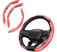 Car Steering Wheel Cover for BMW iX3 G08 NA5, Universal Segmented Snap-on Protector Non Slip Sweatproof Auto Decor Wrap Protector,C