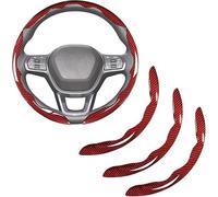 Car Steering Wheel Cover for BMW iX3 G08 NA5, Universal Segmented Snap-on Protector Non Slip Sweatproof Auto Decor Wrap Protector,E