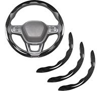 Car Steering Wheel Cover for BMW iX3 G08 NA5, Universal Segmented Snap-on Protector Non Slip Sweatproof Auto Decor Wrap Protector,F