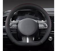 Car Steering Wheel Cover For BMW X3 xDrive20d 2017 2018 2019 2020 2021, Anti slip Breathable Soft Leather Steering Wheel Cover Universal Car Accessories,B D-shape-C Black