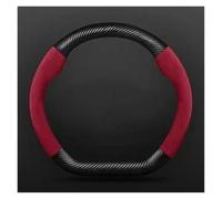Car Steering Wheel Cover For BYD Ato 3 Fafengtang F3 E6 Yuan Song Plus EV F0 Qinhan Dolphin S6Leather Car Steering Wheel Cover Suitable(Red)