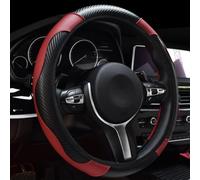 Car Steering Wheel Cover for BYD FangChengBao Leopard 5 8, Non-slip Breathable Auto Interior Accessories,Red