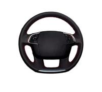 Car Steering Wheel Cover For C4 C4L 2011 2012 2013 2014 2015 DS4 DIY Microfiber Synthetic material Car Steering Wheel Cover Steering Wheel Protector(Gray Thread)