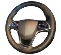 Car Steering Wheel Cover For Cadillac ATS-L ATS CTS Customize Hand Sewing Anti-slip Wear-resistant Microfiber Leather Steering Wheel Cover Non-Slip Steering Wheel(Yellow Thread)