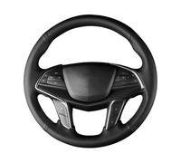 Car Steering Wheel Cover For Cadillac XT5 2016 2017 2018 2019 2020 2021 2022 2023 2024 Custom Hand Sewing Microfiber Leather Anti-slip Steering Wheel Cover Non-Slip Steering Wheel(Orange Thread)