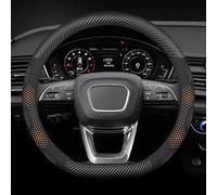 Car Steering Wheel Cover for Chrysler Voyager V AB 2019, Steering Wheel Covers Microfiber 37-38cm/15'' Car Steering Wheel Cover Leather(Orange,D-type)