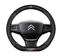 Car Steering Wheel Cover for Citroen Berlingo 2018-2023, Microfiber Steering Wheel Protector Anti-slip Breathable Car Decoration Car Parts Interior Fittings Size 14.5-15inch for Women Men