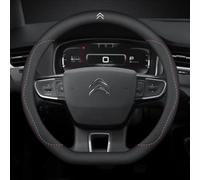 Car Steering Wheel Cover for Citroen C3 Aircross,Carbon fiber Leather Anti Slip Soft Breathable Durable Steering Wheel Protector Elastic Car interior decorative accessories,A