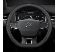 Car Steering Wheel Cover, for Citroen C5 Aircross SUV 2017-2022 2023 2024 Soft Anti-Slip Breathable Car Steering Wheel, Interior Fittings,A
