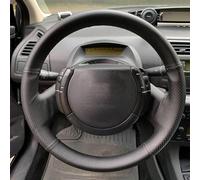 Car Steering Wheel Cover For Citroen For Triumph C4 2005 2006 2007 2008 2009 2010 Leather Wrap Hand Sewing truck(Rosso)