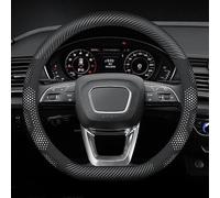 Car Steering Wheel Cover for Citroen Jumpy III/3 XL 2016-2023 2024, Steering Wheel Covers Microfiber 37-38cm/15'' Car Steering Wheel Cover Leather(White,D-type)