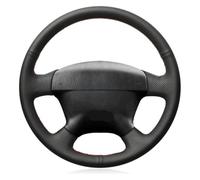 Car Steering Wheel Cover For Civic 2000-2005 For Hybrid 2003 For Stream 2001 Car Interior DIY Micro Fiber Leather Steering Wheel Cover Protective(Orange Thread)