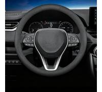 Car Steering Wheel Cover For Corolla Cross 2022-2026 (O Black Line L) | Compatible with Toyota Flexible Material Soft Touch Protective Layer Heat Resistant Ergonomic Design Quick Install Odor Free