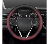 Car Steering Wheel Cover For Cross For Crown For Camry For Rav4 For Corolla For CHR 2023-2025 Accessories Car Steering Wheel Cover(Black Burgundy)